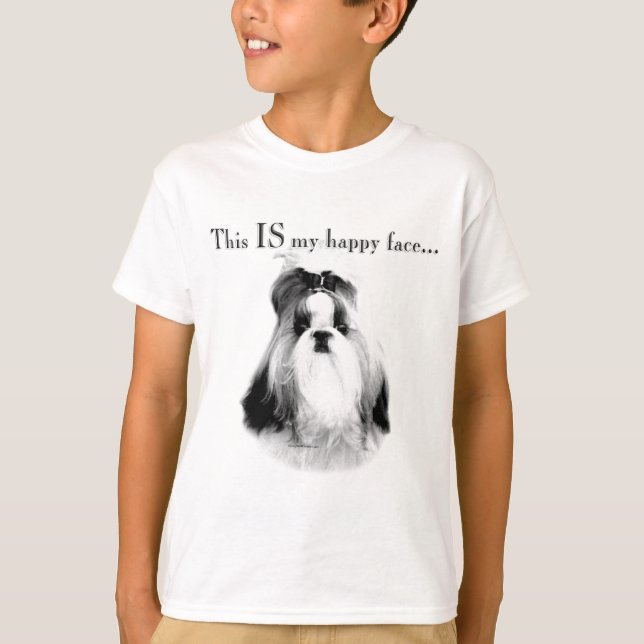 Camiseta Shih Tzu Happy Face (Anverso)
