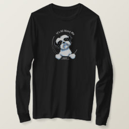 Camiseta Shih Tzu IAAM negro/blanco