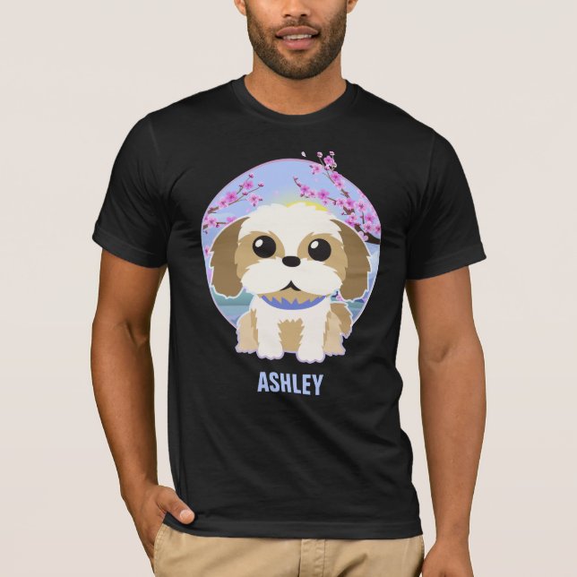 Camiseta Shih tzu Kawaii Regalo Lindo Perro Mascota (Anverso)