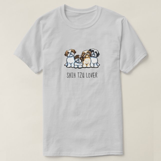 Camiseta Shih Tzu Lover personalizado (Diseño del anverso)