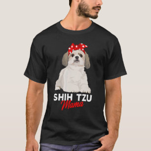 Camiseta Shih Tzu Mama Cute Shih Tzu Perro Mom Graciosas Mu