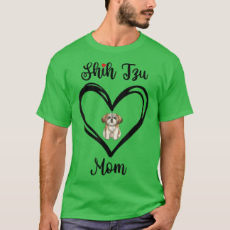 Camiseta Shih Tzu Mama I Love My Shih Tzu Mom