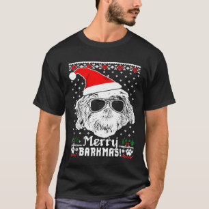 Camiseta Shih Tzu Merry Barkmas Navidades Gif