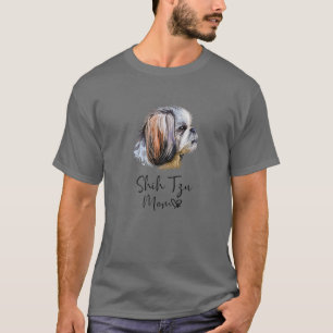 Camiseta Shih Tzu Mom Cute Puppy Dog Owner Shih Tzu Dog