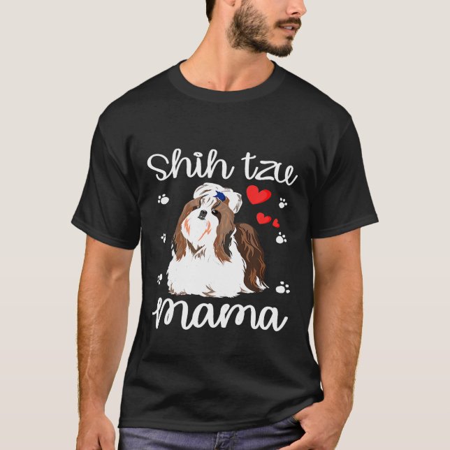 Camiseta Shih Tzu Mom Dog (Anverso)