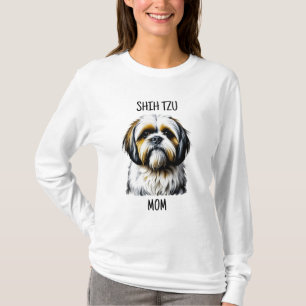 Camiseta Shih Tzu Mom   Perros amantes