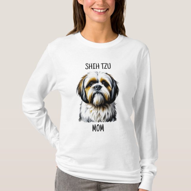 Camiseta Shih Tzu Mom | Perros amantes (Anverso)