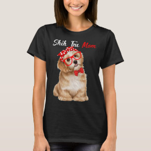 Camiseta Shih Tzu Mom Quilt Svg Para Hombres Dad Alignm