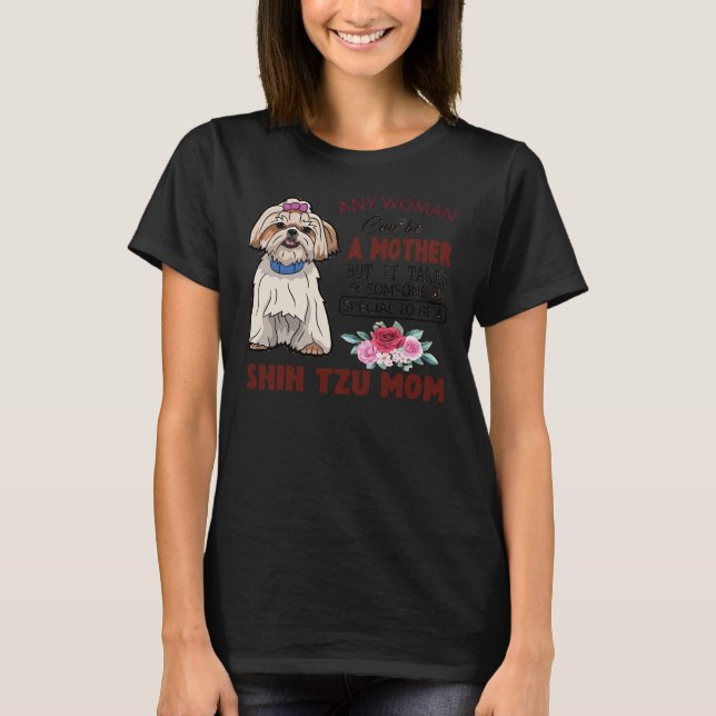 Camiseta Shih Tzu Mom Y Face Mask (Anverso)