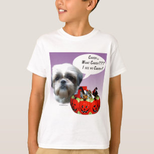 Camiseta Shih Tzu (natural) Candy de Halloween