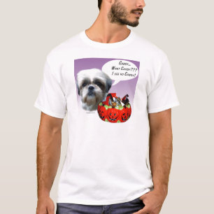 Camiseta Shih Tzu (natural) Candy de Halloween