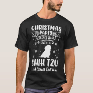 Camiseta Shih Tzu Navidades de perro Fiesta Mascota dueño p