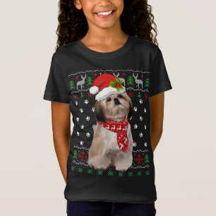 Camiseta Shih Tzu, Navidades sudorosos, Perro Cachorro, Nav