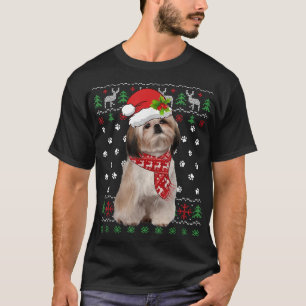 Camiseta Shih Tzu, Navidades sudorosos, Perro Cachorro, Nav