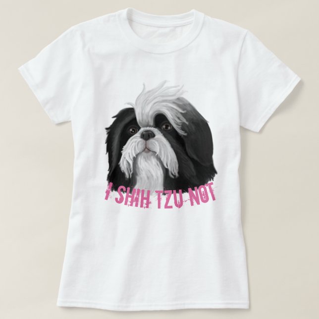 Camiseta Shih Tzu no (Diseño del anverso)