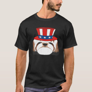 Camiseta Shih Tzu Patriótico