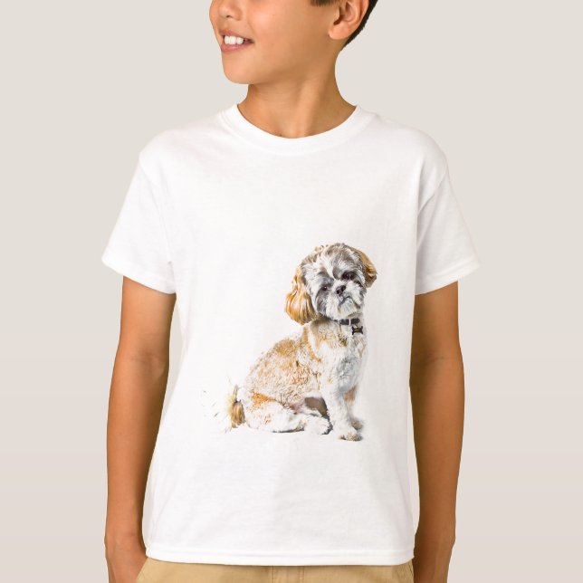 Camiseta Shih Tzu Perro niños Tee Shirt (Anverso)