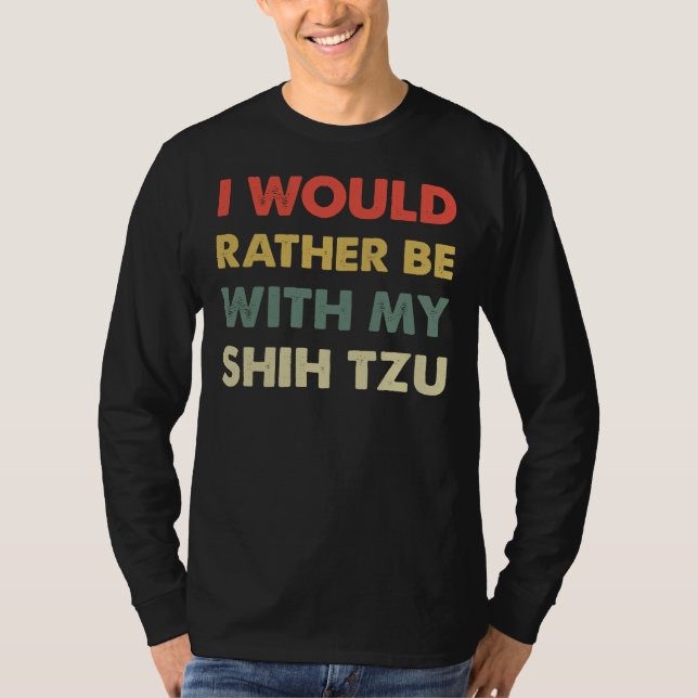 Camiseta Shih Tzu Retro (Anverso)