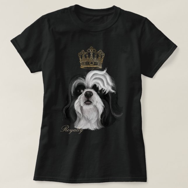 Camiseta Shih Tzu Royalty (Diseño del anverso)