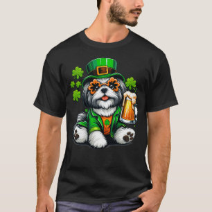 Camiseta Shih Tzu Saint Paddys Day Set para Perro Enamorado