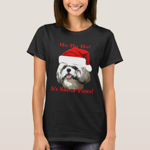 Camiseta Shih Tzu Santa Paws
