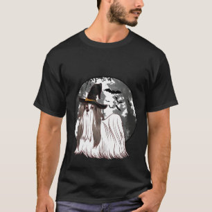 Camiseta Shih Tzu Scary Witch Gorra Bat Halloween por su pr