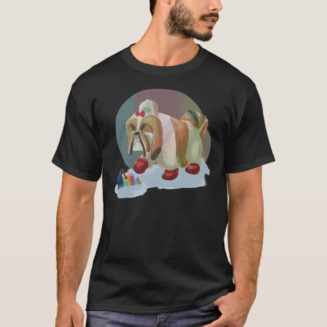 Camiseta Shih Tzu Shaved Ice (Anverso)