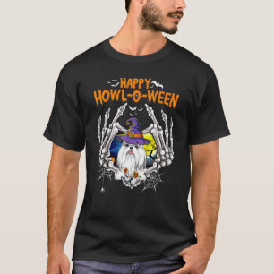 Camiseta Shih Tzu Skeleton Heart Happy Howl O Ween Costume