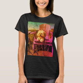 Camiseta Shih Tzu Smelling the Lavander (Dog Days)