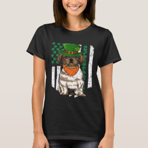 Camiseta Shih Tzu St Patricks Day Irlandés Bandera Estadoun
