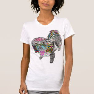 Camiseta Shih Tzu suave y colorida