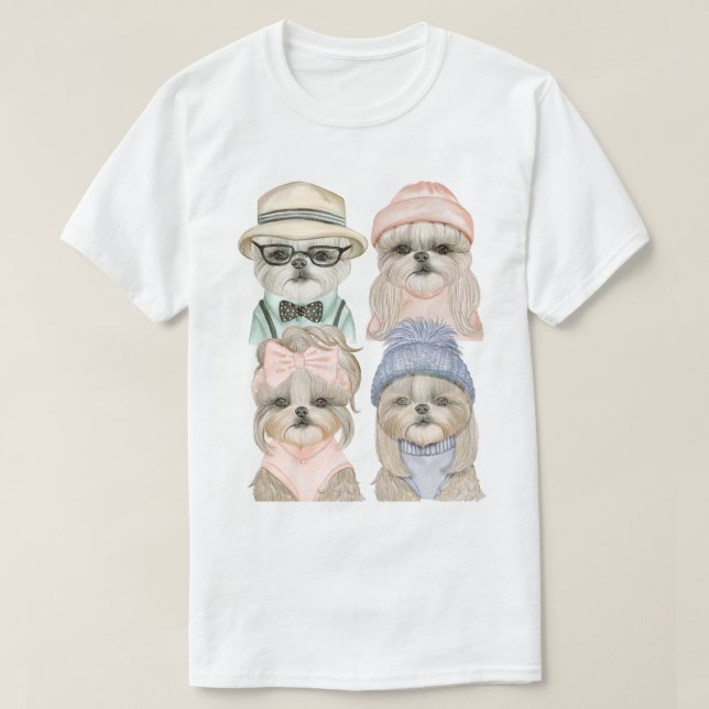 Camiseta Shih Tzu T-Shirt (Diseño del anverso)