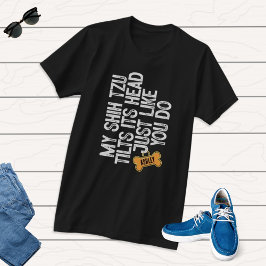 Camiseta Shih tzu Tlits cabeza como tú