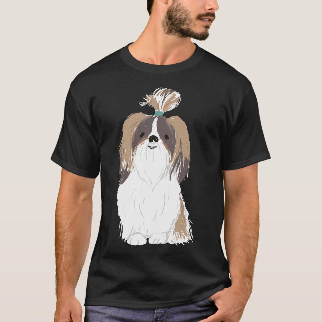 Camiseta Shih Tzu Watercolor Style Shih Tzu (Anverso)