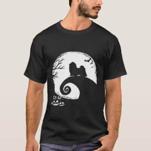 Camiseta Shih Tzu Y Moon Halloween