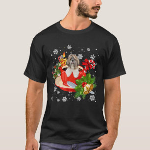 Camiseta Shih Tzu Y Navidades De Café Encenden Pajamas
