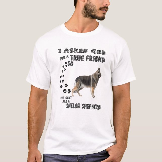 Camiseta Shiloh Shepherd Quote Mom Dad Costume, Cute Shephe (Anverso)