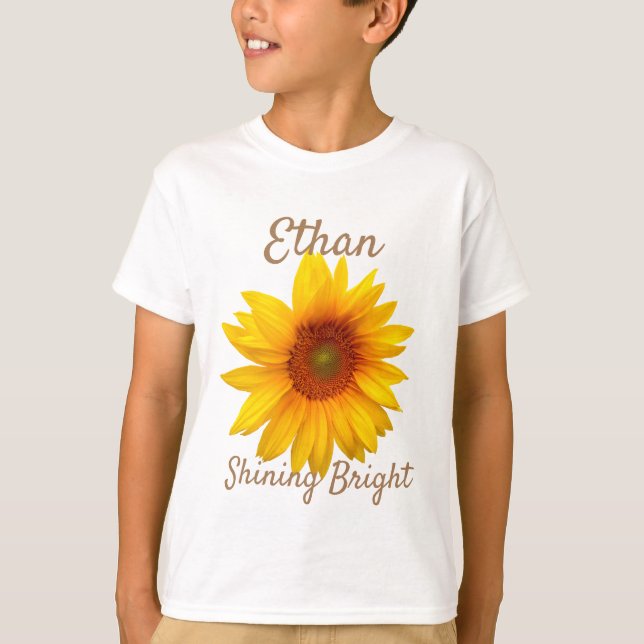 Camiseta Shine Bright Sunflower (Anverso)