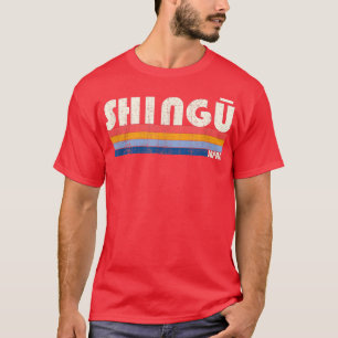 Camiseta Shingu estilo retro vintage de los años 70, Japón