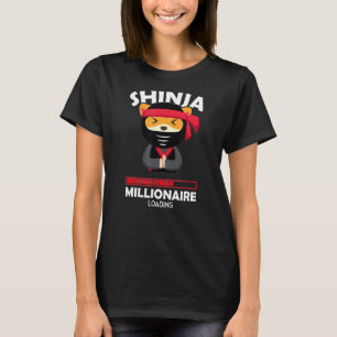 Camiseta Shinja Millionaire Cargando Crypto Blockchain Char