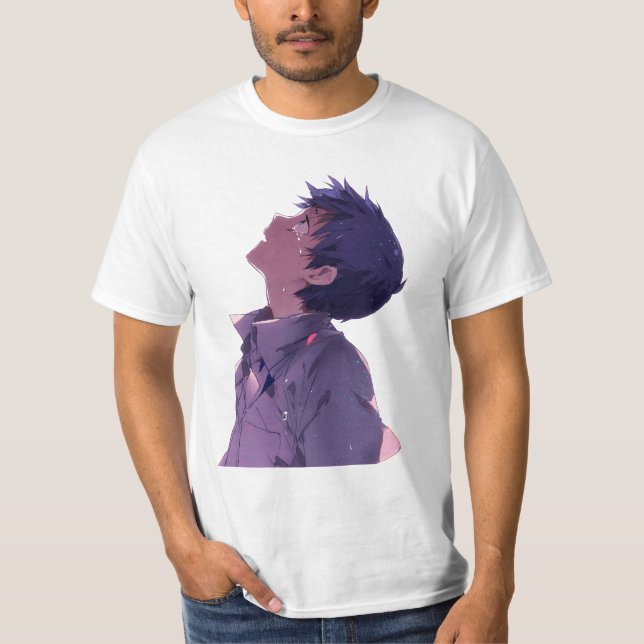 Camiseta "shinji anime sad" (Anverso)