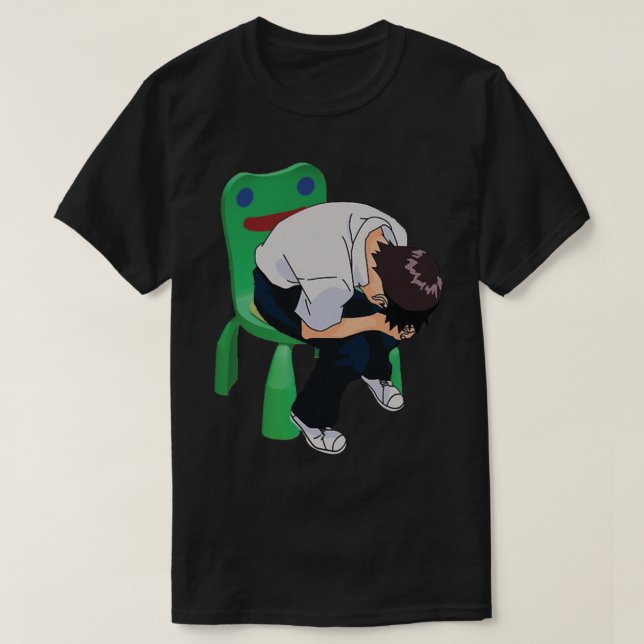 Camiseta Shinji Ikari en la presidencia de Froggy (Diseño del anverso)