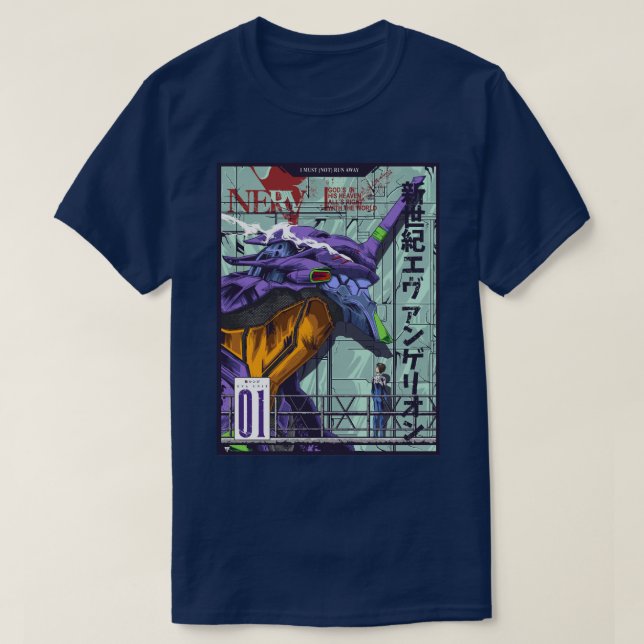 Camiseta Shinji Ikari Evangelion (Diseño del anverso)