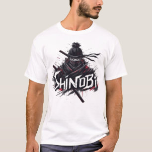 Camiseta Shinobi Samurái Ninja Japonés Katana Grunge Calle