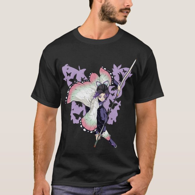 Camiseta Shinobu Kimetsu No Yaiba T-Shirt (Anverso)