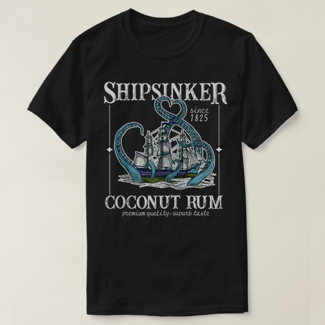 Camiseta Shipsinker Coconut Rum Zip  (Diseño del anverso)