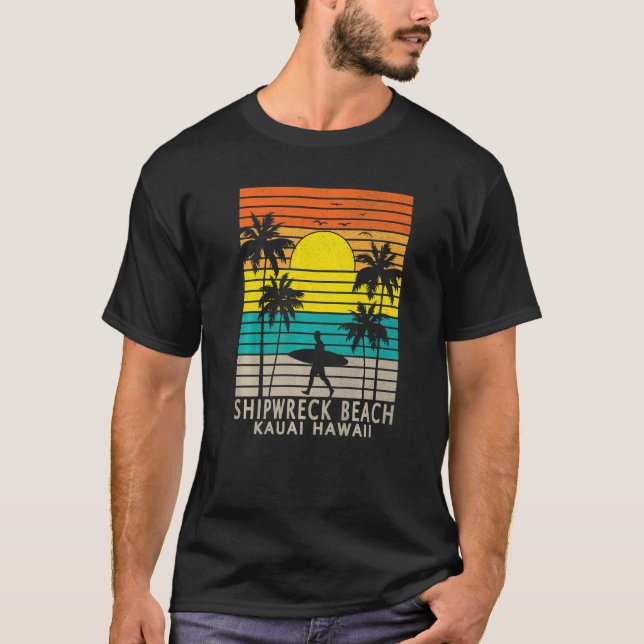Camiseta Shipwreck Beach Kauai Hawaii HI Hawaiian Island Su (Anverso)