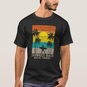 Camiseta Shipwreck Beach Kauai Hawaii HI Hawaiian Island Su
