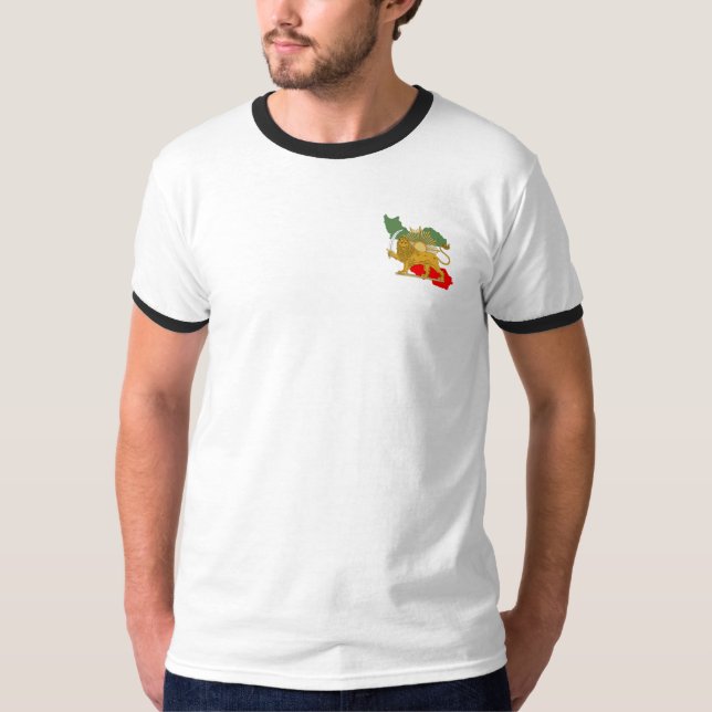 Camiseta Shir o Khorshid - El león y el sol - persa (Anverso)