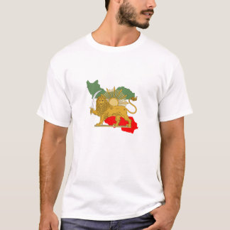 Camiseta Shir o Khorshid - León y Sol - Persia Bandera de I